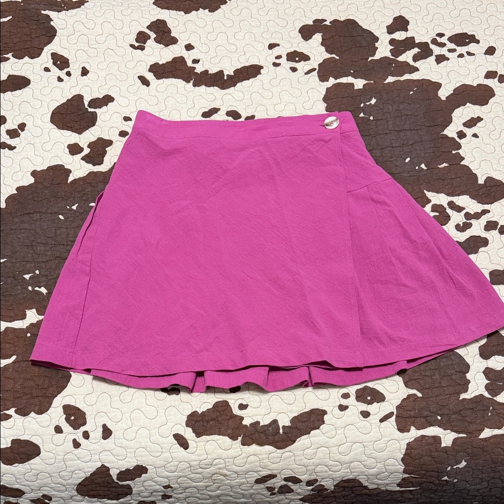 Elegant Pink Women's Mini Skirt